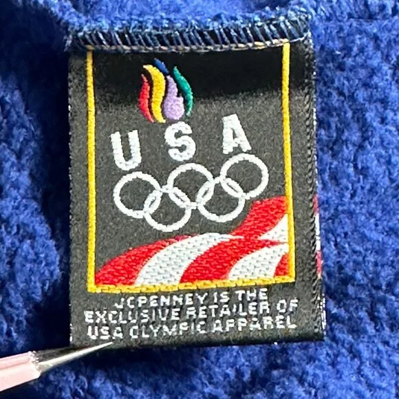 Vintage USA Olympic Apparel JCPenney Exclusive Blue Sweatpants  Size Large - Picture 3 of 10